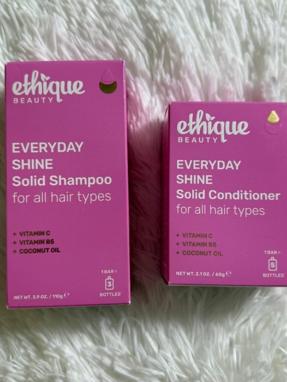 Ethique Everyday SHINE Shampoo & Conditioner Bars